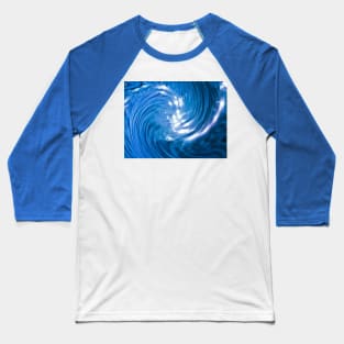 Sparkling Ocean Waves Abstract Pattern Baseball T-Shirt